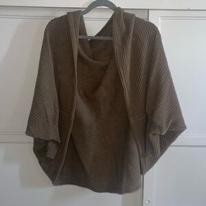 Cocoon sweater, taupe colored